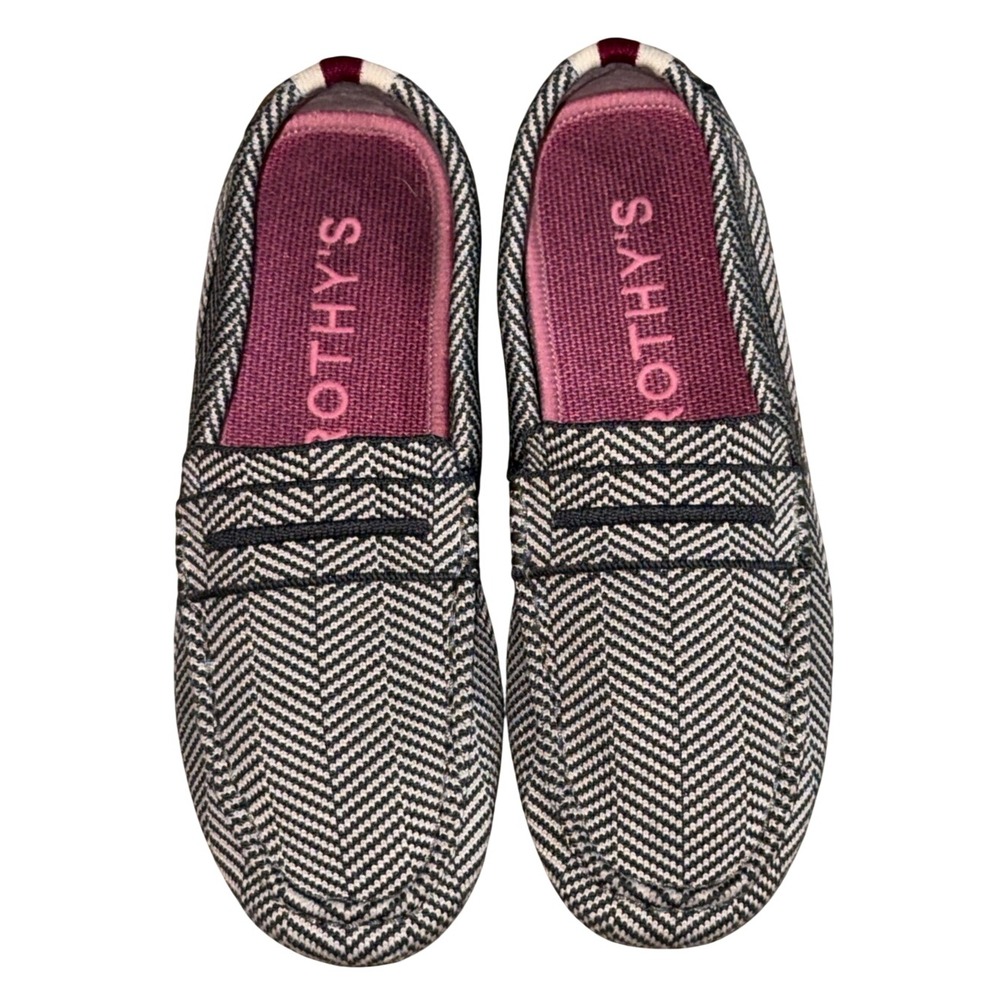 ROTHY'S Women's The Daily Driver Iron Herringbone Loafers | Size 6.5